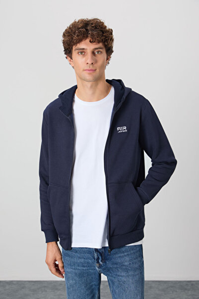 AIR JONES Ανδρικό φούτερ Hector Navy Blue Raised - 88139