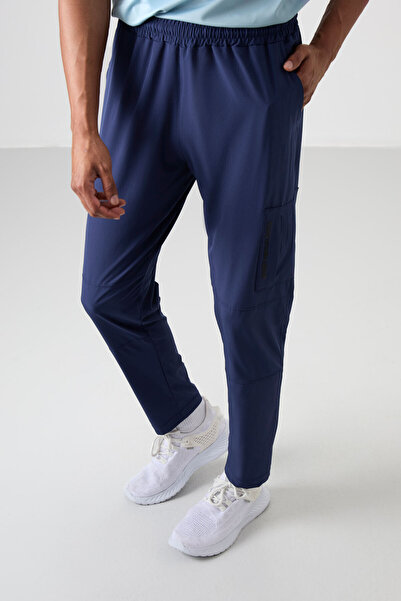 TOMMY LIFE İndigo İnce Yumuşak Comfort Fit Erkek Eşofman Alt - 82120