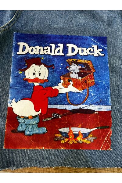 Gönülden Tasarım Donald Duck Transfer Imprimat Armadă lipită cu fier de călcat 26x21