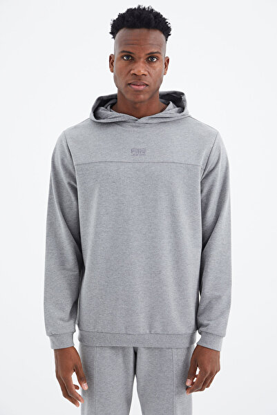 AIR JONES Kelvin Grey Melange Kelvin Basic ανδρική φόρμα - 85230