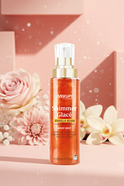 Mixup ! Body Mist Shimmer Glace | Vanilla Beam Simli Vücut Spreyi 200 ml