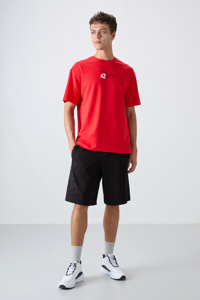 TOMMY LIFE Ανδρικό μπλουζάκι με στάμπα Fiesta Cotton Thick Soft Texture Oversize Fit - 88350