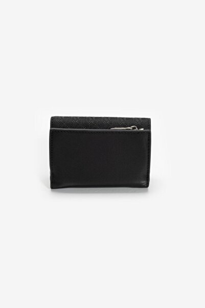 Calvin Klein Black Women's Wallet with Ck Monogram Logo - Cash with Coin Holder Compartment K60K 612829 -0Gj