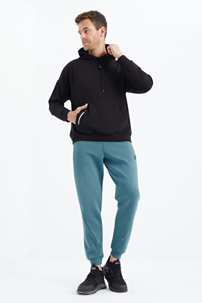 TOMMY LIFE Ανδρική αθλητική φόρμα Forest Green Lace-Up - 82110