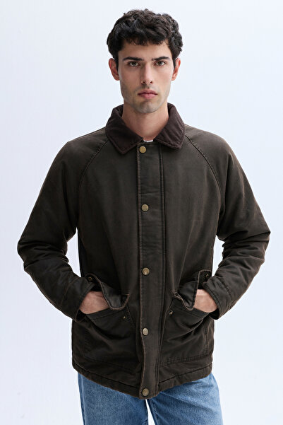 Mudo Velvet Collar Candle Coat