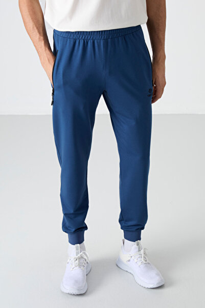 TOMMY LIFE Ανδρικό Jogger Sweatpants - Parliament Pocket, Zipper - 84587