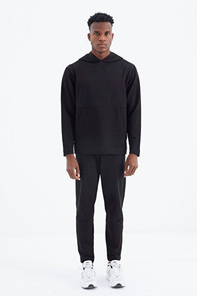 AIR JONES Ανδρική αθλητική φόρμα Rex Black Basic - 85232