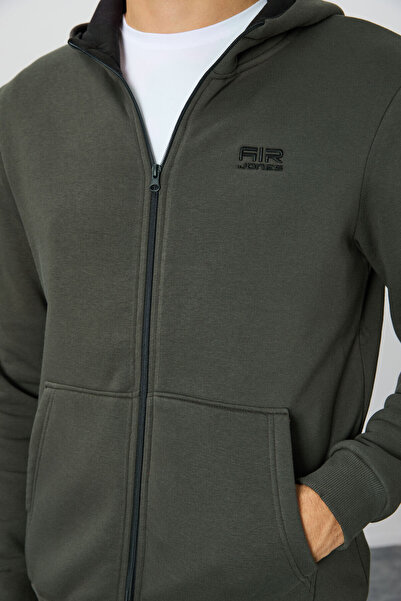 AIR JONES Ανδρικό φούτερ Hector Khaki Raised - 88139