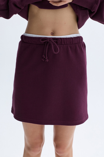Mudo Mini Skirt with Tie at the Waist