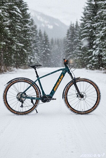 Bisan Envious XT 27,5 Jant Elektrikli Bisiklet 45 cm Alüminyum Kadro Disk Fren 12 Vites- Petrol Yeşili