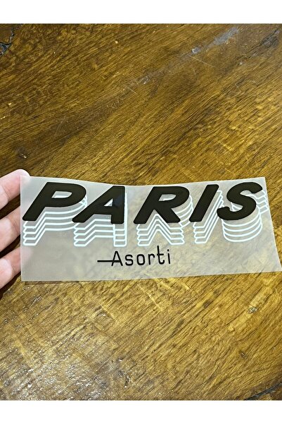 Gönülden Tasarım 18X6 CM Paris Armadire realizat cu transfer imprimat cu fier de calcat