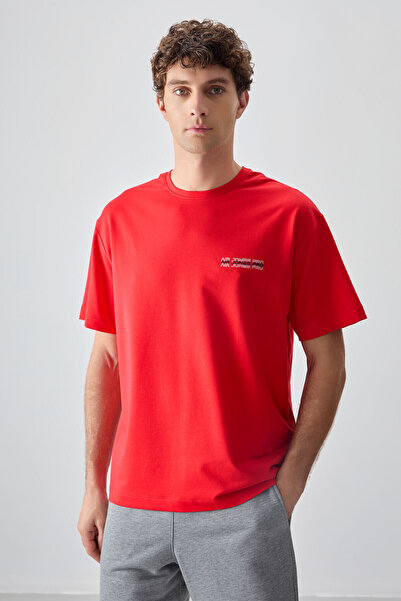 AIR JONES Ανδρικό μπλουζάκι Fiesta Cotton Thick Soft Textured Oversize Fit Pr...