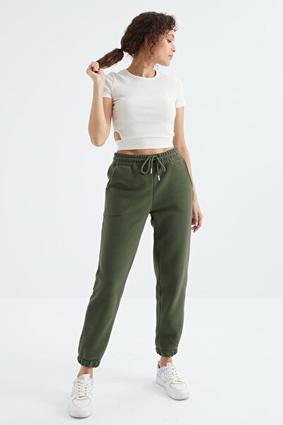 TOMMY LIFE High Waist Lace-up Jogger Women's Sweatpants - 94622