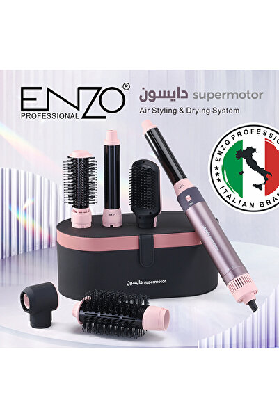 ENZO EN-4133 6-in-1 Electric Styling Set – Straightener, Curler, Dryer & Comb