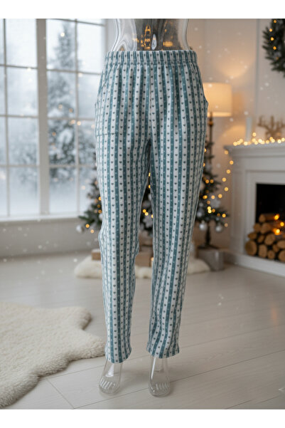 Altınay Lüx Cepli Polar Kışlık Pijama Altı