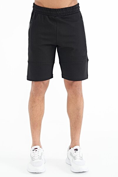 AIR JONES Alec Black Standard Fit Men's Shorts - 81243