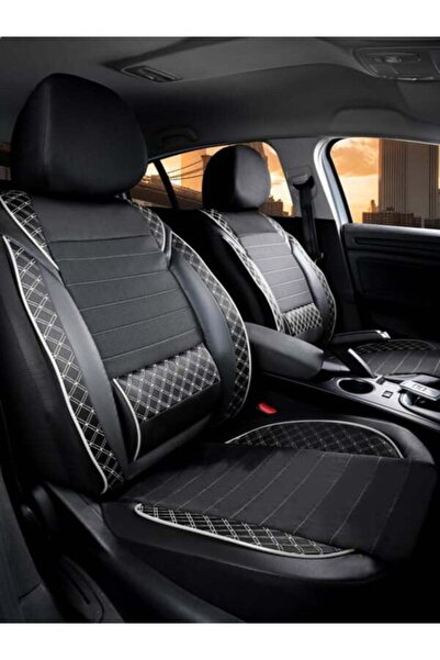 barototuning غطاء مقعد سيارة سكودا أوكتافيا متوافق مع سلسلة فيرا باللونين الأ...
