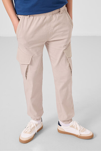 TOMMY LIFE Stone Standard Fit Woven Lightweight Stretchy Chino Boys' Trousers - 11271