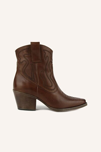 MARCATELLI Taba Texas Topuklu Deri Bot