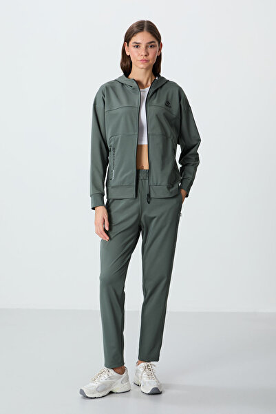 TOMMY LIFE Çağla Hooded Hidden Pocket Detailed Standard Fit γυναικεία φόρμα αθλητικής φόρμας - 95306