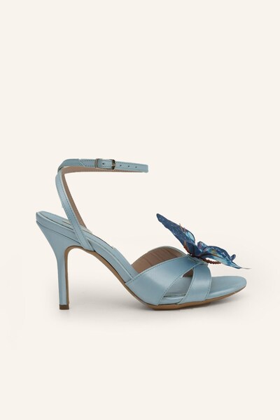 MARCATELLI Bebe Mavi Feris Topuklu Sandalet