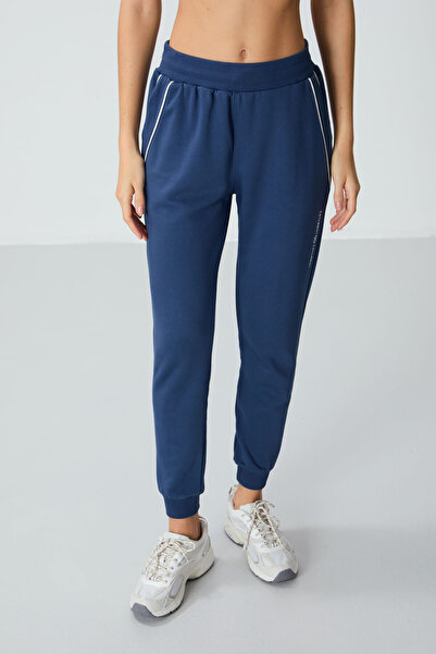 TOMMY LIFE Parlament kompaktní bavlněné tlusté, hladké, texturované dámské tepláky standardního střihu - 94660