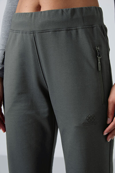 TOMMY LIFE Çağla Comfortable Form Classic Leg Women's Sweatpants with Zipper Pocket - 94195