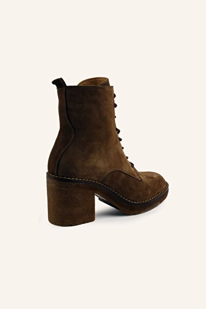 MARCATELLI Vizon Süet Deri Topuklu Bot