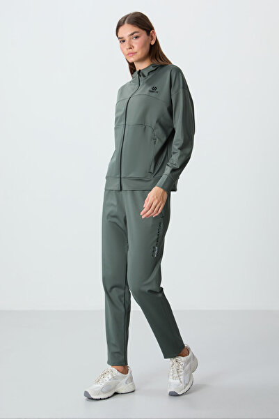 TOMMY LIFE Çağla Hooded Hidden Pocket Detailed Standard Fit γυναικεία φόρμα αθλητικής φόρμας - 95306