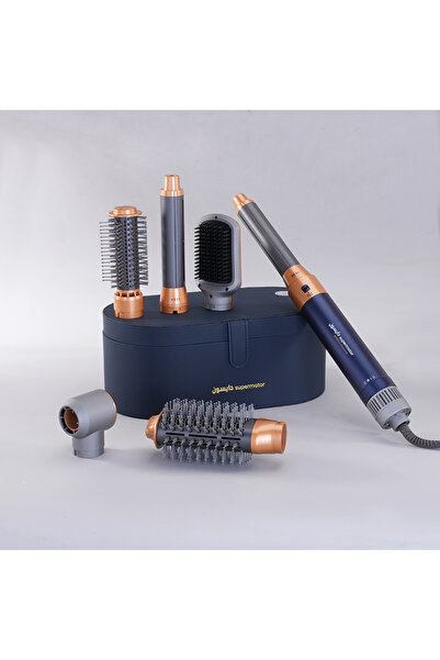 ENZO EN-4133 6-in-1 Electric Styling Set – Straightener, Curler, Dryer & Comb