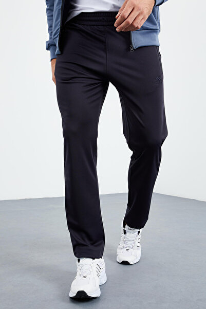 TOMMY LIFE Σετ ανδρικής φόρμας βενζίνης - Navy Blue Stand-up γιακά με φερμουάρ Standard Fit Classic Leg - 85162