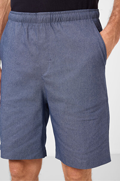 TOMMY LIFE Denim Navy Blue Standard Fit Woven Light Flexible Chino Men's Shorts - 81291