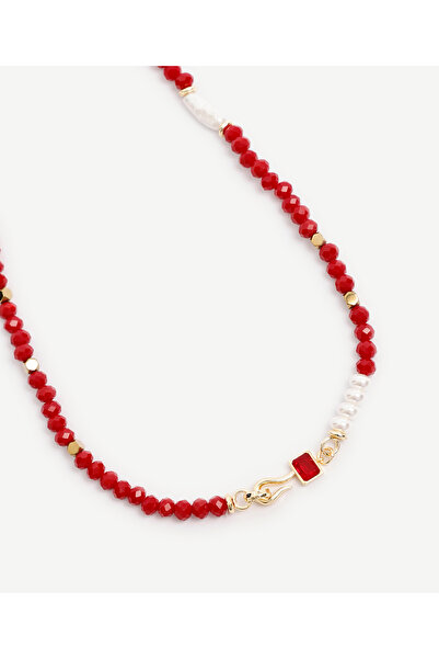 Yargıcı Hematit Ve Mayorka İncili Kolye