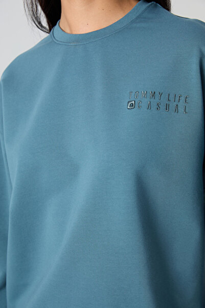 TOMMY LIFE Forest Green Basic Cotton Oversize Tracksuit Suit 95287