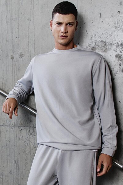 TOMMY LIFE Stone Surface Textured Oversize Men's Tracksuit - 85275