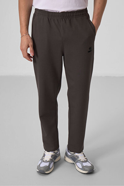 TOMMY LIFE Ανδρική αθλητική φόρμα με σκούρα γκρι επιφάνεια με υφή άνετη φόρμα - 85273