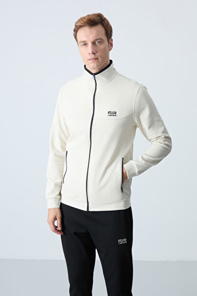 AIR JONES Hugo Beige Black Jogger Tracksuit Set - 85198