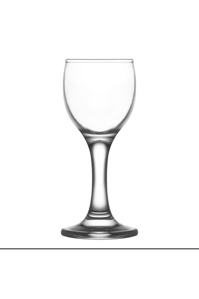 LAV Misket Glass Liquor Glass Set of 6 55 ml with Stem (Sherbet Glass)