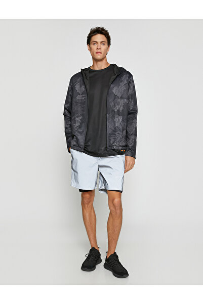 Koton Basic Taytlı Şort Reflektör Kumaş Çift Katlı Beli Bağcıklı