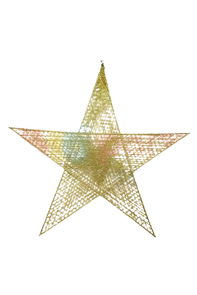 Smg Yayıncılık زينة نجمة سلكية كبيرة الحجم لرأس السنة (60 سم) - لون ذهبي فاخر...