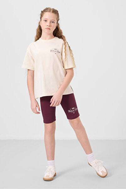 TOMMY LIFE Ekrubo-bordo Pamuk komada, standardni kroj, set tajica za devojčic...