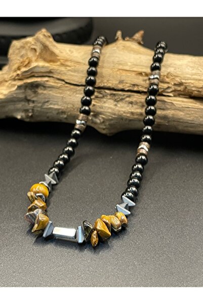 magıcgrange تصميم قلادة من حجر الهيماتيت الطبيعي للسلاح والنبلاء والنجاح