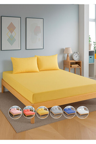 TEXTİLEGARDEN Elasticized Ranforce Bed Sheet, Fitted Sheet, Pillowcase, Sheet...