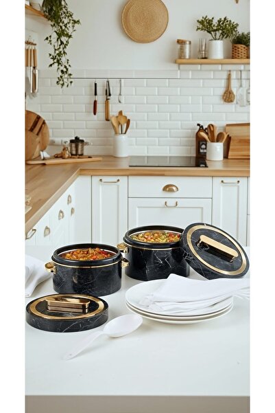 Generic Luxury food storage sets – Modern design with gold accents 1500/2000/2500 ml