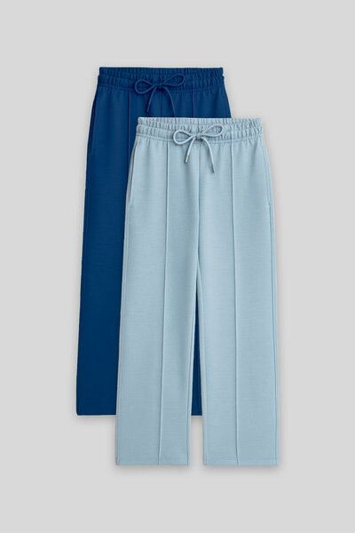 TOMMY LIFE Стандартен комплект от 2 части Светлосиньо-парламентарен дънки за ...