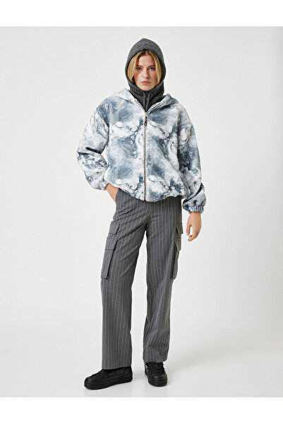 Koton X Şahika Ercümen - rovné cargo kalhoty s bočními kapsami