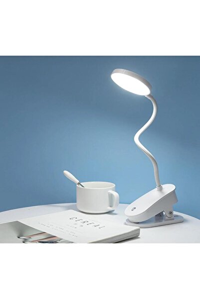 Genel Markalar Şarjlı 24 Led Çalışma Okuma Işığı Kademeli Masa Lambası Ayarla...