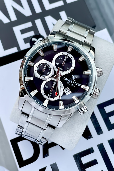 Daniel Klein Yeni Sezon Gümüş Renk Çelik Kordon Erkek Kol Saati Bileklik Hedi...