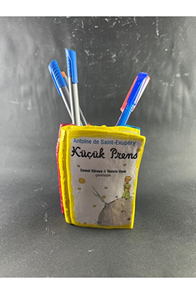 BEMİSA Küçük Prens Kitap Kalemlik Kitap Şeklinde Kalemlik Masa Üstü Dekoratif...