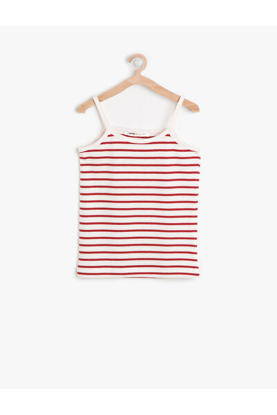 Koton Червена блуза на райе за момиче